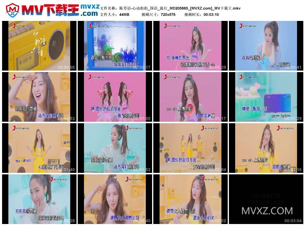 陈芳语-心动拍拍_国语_流行_MD205885